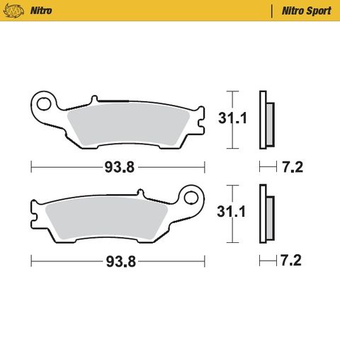 BRAKE PADS FRONT MOTO MASTER NITRO SPORT YAMAHA