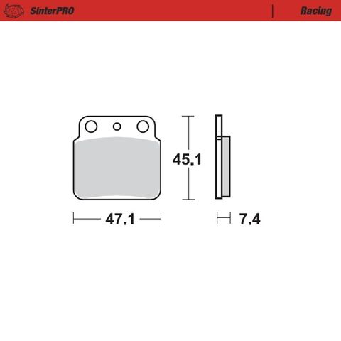 BRAKE PADS REAR MOTO MASTER PRO SINTERED ARCTIC CAT KAWASAKI SUZUKI