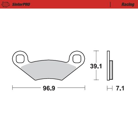 BRAKE PADS FRONT MOTO MASTER PRO SINTERED FOR POLARIS