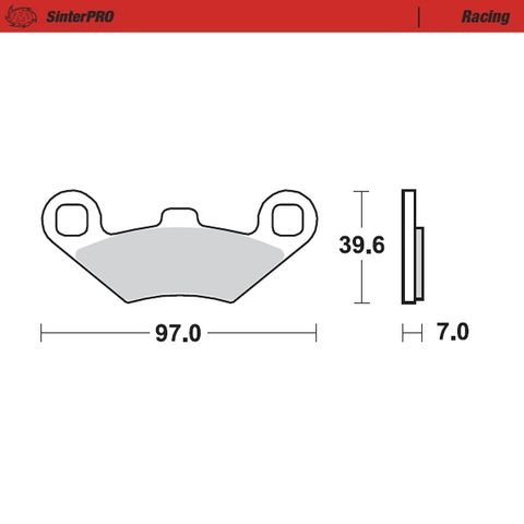 BRAKE PADS FRONT AND REAR MOTO MASTER PRO SINTERED FOR POLARIS