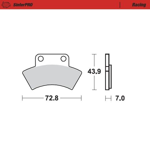 BRAKE PADS MOTO MASTER PRO SINTERED FOR POLARIS