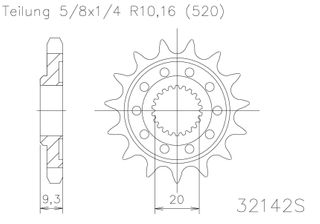 SPROCKET FRONT MOTO MASTER STEEL 13T KAWASAKI KX250 06-ON KX250F 06-23 KX250X 21-23