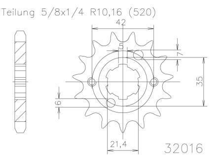 SPROCKET FRONT MOTO MASTER STEEL 13T KAWASAKI KLX450 KLX450R KX450F KX450X