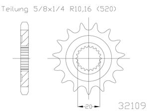 SPROCKET FRONT MOTO MASTER YZ125 YZ250F YZ250FX WR250F WR250R EC250F EC300F EC450F 12T