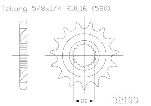 SPROCKET FRONT MOTO MASTER STEEL 13T GAS GAS YAMAHA