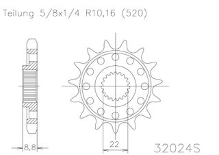 SPROCKET FRONT MOTO MASTER 12T BETA GAS GAS HUSABERG HUSQVARNA KTM