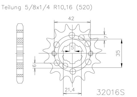 *SPROCKET FRONT MOTO MASTER KAWASAKI KLX450R 07-23 KX450F 06-23 KX450X 21-23 14T