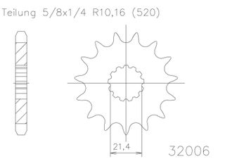 SPROCKET FRONT MOTO MASTER KAWASAKI KX250 99-08 YAMAHA YZ250 99-23 YZ450F 03-23 13T