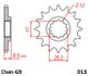 SPROCKET FRONT MOTO MASTER STEEL 14T GAS GAS MC65 HUSQVARNA CR65 TC65 KTM 60 SX 65 SX