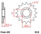 SPROCKET FRONT MOTO MASTER STEEL 14T GAS GAS MC65 HUSQVARNA CR65 TC65 KTM 60 SX 65 SX