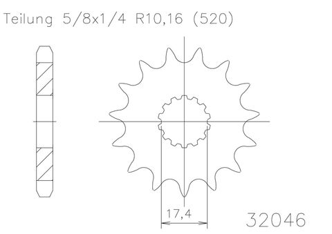 SPROCKET FRONT MOTO MASTER STEEL 12T GAS GAS EC125 03-18 YAMAHA WR200 91-92 96 YZ125 85-04