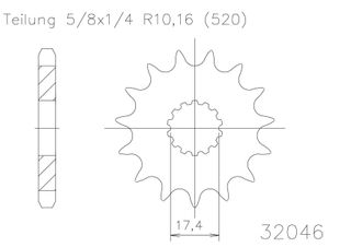 SPROCKET FRONT MOTO MASTER MADE IN HOLLAND GAS GAS EC125 03-15 YAMAHA YZ125 87-04 WR200 91-92 12T