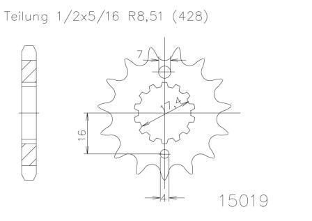 SPROCKET FRONT MOTO MASTER STEEL 13T YAMAHA YZ85 02-ON