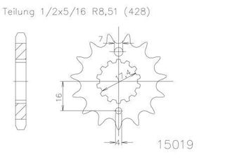 SPROCKET FRONT MOTO MASTER STEEL 13T YAMAHA YZ85 02-ON