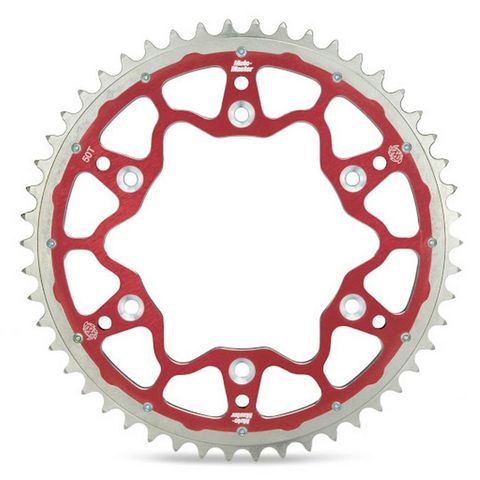 SPROCKET REAR MOTO MASTER FUSION DUAL RING 52T RED BETA RR X TRAINER HONDA CR CRF XR