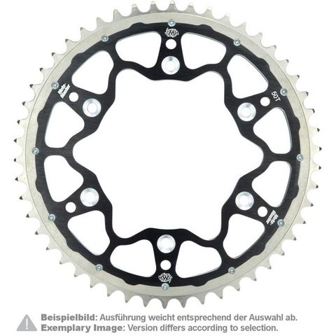 SPROCKET REAR MOTO MASTER FUSION DUAL RING KAWASAKI KX125 KDX200 KDX220 KX250 KLX250 KLX300  BLACK