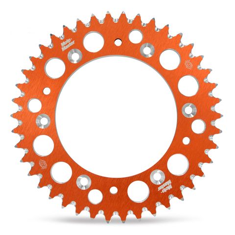 SPROCKET REAR MOTO MASTER MADE IN HOLLAND KTM 50SX 50SX MINI 13-21 SX-E 5 18-21 42T ORANGE ALLOY