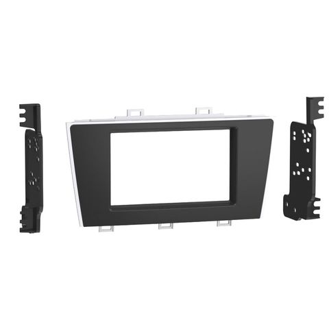 FITTING KIT SUBARU LEGACY , OUTBACK 2015 - 2019 DOUBLE DIN (145MM KIT HEIGHT) (BLACK/SILVER)