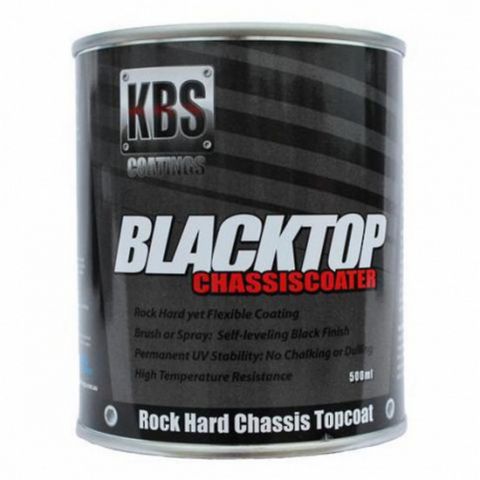 KBS BLACKTOP PERMANENT UV TOP COAT GLOSS BLACK 500ML