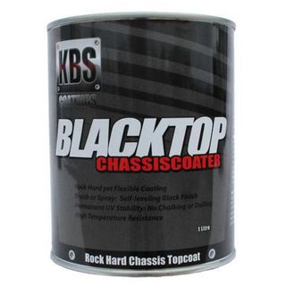 KBS BLACKTOP PERMANENT UV TOP COAT GLOSS BLACK 1 LITRE