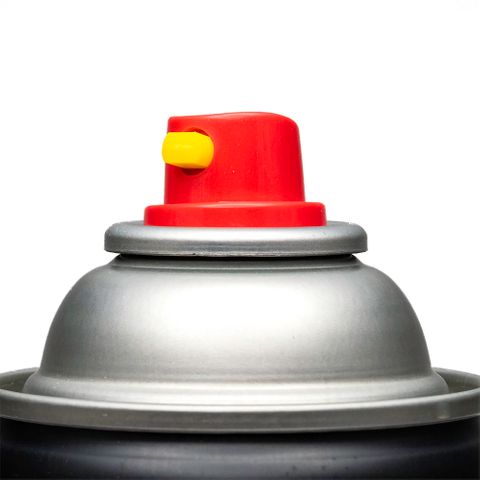 COLORPAK FANSPRAY NOZZLE FOR AEROSOL CAN RED/YELLOW