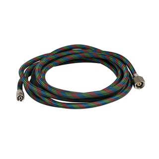 IWATA AIRBRUSH HOSE BRAIDED 3M 1/4" X 1/8" CONNECTIONS