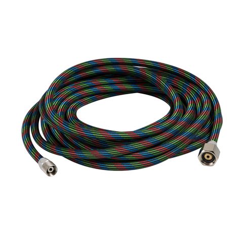 IWATA AIRBRUSH HOSE BRAIDED 6M 1/4" X 1/8" CONNECTIONS