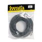 IWATA AIRBRUSH HOSE BRAIDED 6M 1/4" X 1/8" CONNECTIONS