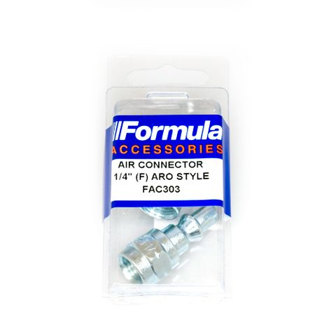 FORMULA 1/4" ARO AIR CONNECTOR 1/4" PIPE FEMALE 2PK