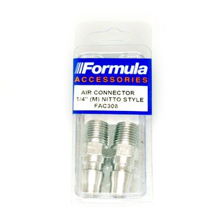 FORMULA 3/8" NITTO AIR CONNECTOR 1/4" MALE BSP 2PK