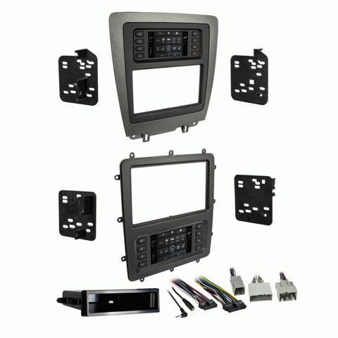 FITTING KIT FORD MUSTANG 2010 - 2014 DIN & DOUBLE DIN (GREY / BLACK)