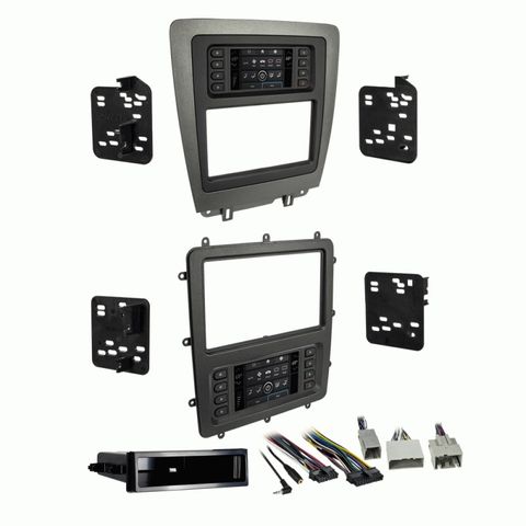 FITTING KIT FORD MUSTANG 2010 - 2014 DIN & DOUBLE DIN (CHARCOAL / BLACK)