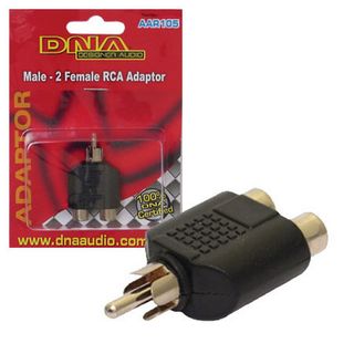 RCA MALE TO 2 RCA FEMALE ADAPTOR