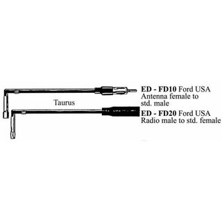 AERIAL ADAPTER LEAD FORD USA MALE TO STD FEMALE