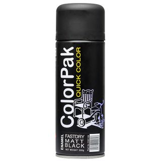 COLORPAK QUICK COLOR AEROSOL SPRAYPAINT MATT BLACK