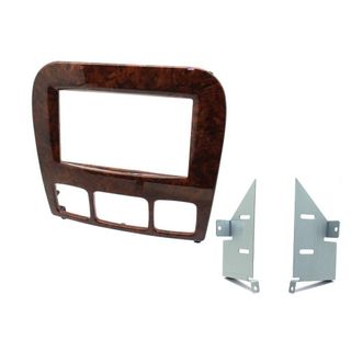 FITTING KIT MERCEDES S CLASS 1998 - 2005 DOUBLE DIN (WOOD GRAIN)