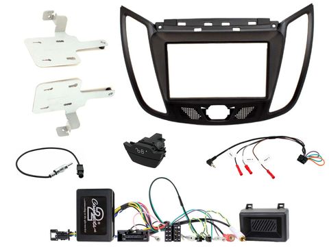 FITTING KIT FORD KUGA 2013 - 2019 DOUBLE DIN (BLACK) COMPLETE KIT