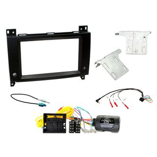 FITTING KIT MERCEDES VITO (W447) 2015 ON DOUBLE DIN (BLACK) COMPLETE KIT