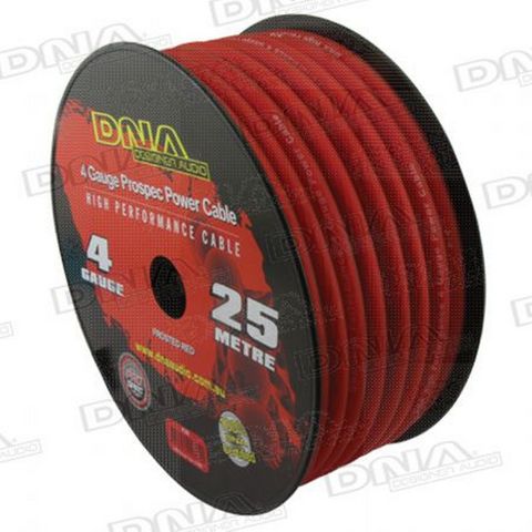 DNA CABLE 4 GAUGE POWER CABLE  RED 25 MTR