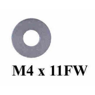 FLAT WASHER M4 X 11 X 1MM - BAG OF 100