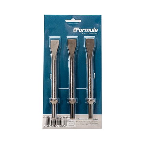 FORMULA CHISEL SET 20MM FLAT BLADE FOR AIR HAMMER 3 PIECE