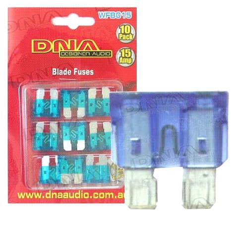 BLADE FUSES STANDARD 15 AMP FUSE ATO (10 PACK)