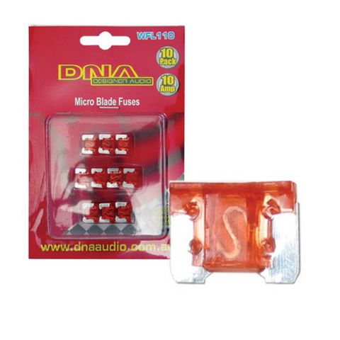 DNA BLADE FUSES MICRO 10 AMP FUSE LOW PROFILE FUSE ATT (10 PACK)