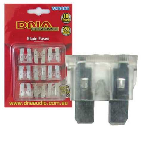 BLADE FUSES STANDARD 25 AMP FUSE ATO (10 PACK)