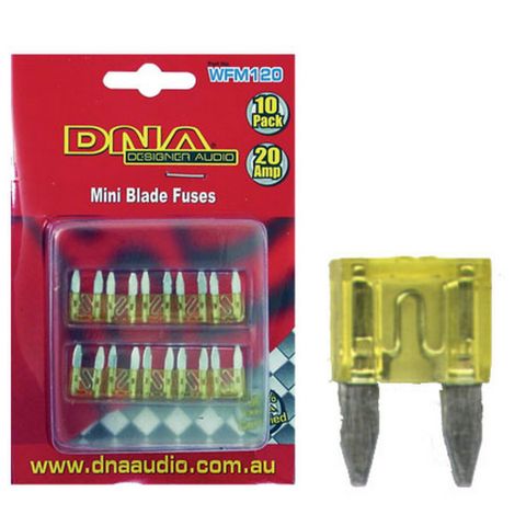 BLADE FUSES MINI 20 AMP FUSE ATM (10 PACK)