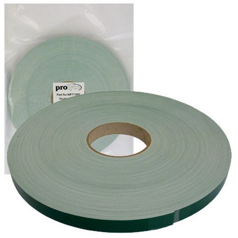 TAPE WHITE FOAM DOUBLE SIDED 18 X 1MM 50MTR ROLL