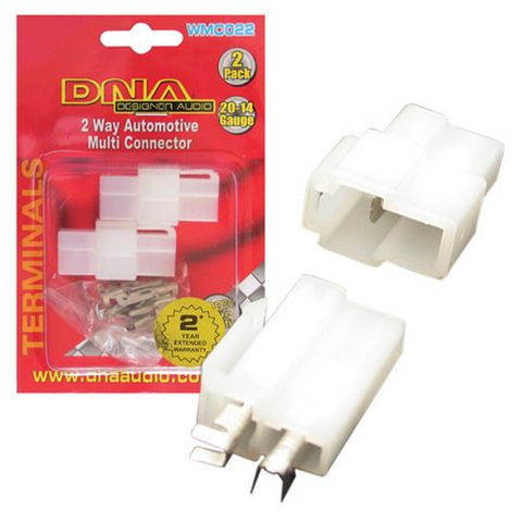 DNA CONNECTOR 2 WAY T PLUG AND SOCKET WITH PINS (PACK OF 2)