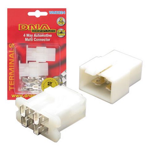 DNA CONNECTOR 4 WAY PLUG AND SOCKET WITH PINS
