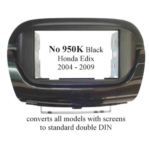 FITTING KIT HONDA EDIX 2004 - 2009 DOUBLE DIN (BLACK)