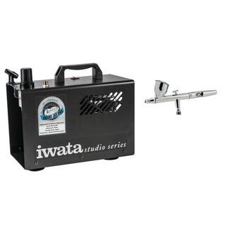 IWATA AIRBRUSH KIT MAKEUP PRO HP.CS + IS875S COMPRESSOR